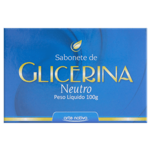 Sabonete de Glicerina Arte Nativa neutro, barra, 100g