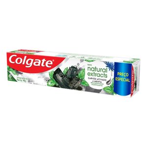 Gel Dental Carvão Ativado Menta Colgate Natural Extracts Caixa 140G