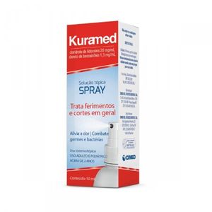 Kuramed 1.3mg/mL + 20mg/mL Aerosol tópico - Frasco com 50 mL