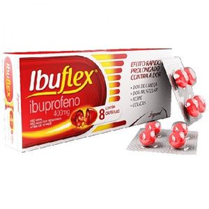 Ibuflex 400mg Cápsula mole - Caixa com 8 Cápsulas