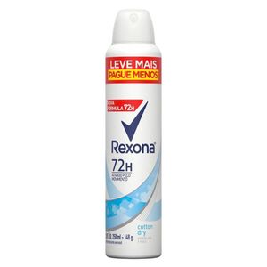 Desodorante Feminino Rexona Cotton Dry Aerosol Antitranspirante 72h com 250ml