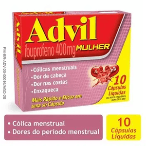 Advil Mulher 400mg Cápsula mole - Caixa com 10 Cápsulas