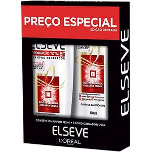 Kit Elseve Reparação Total 5+ Shampoo 375mL + Condicionador 170mL