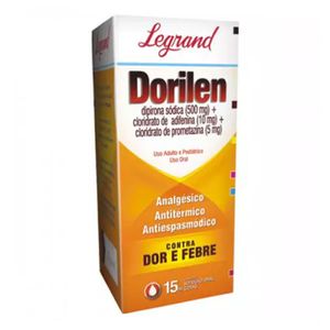 Dorilen 500mg/1,5mL + 10mg/1,5mL + 5mg/1,5mL Solução Oral (Gotas) - Frasco com 15 mL