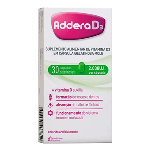 Addera D3 2000UI 30 Cápsulas