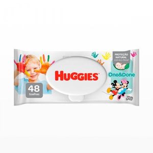 Toalha Umedecida Infantil Disney Baby Huggies One & Done Pacote 48 Unidades