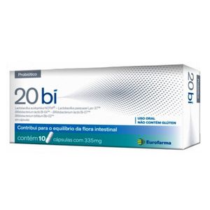 Probiótico 20 Bi 335mg - Caixa com 10 Cápsulas