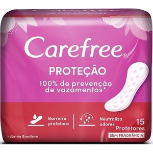 Protetor Diario Carefree Neutralize Sem Perfume com 15 Unidades