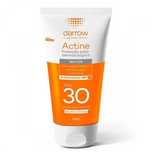 Protetor Solar Facial FPS30 Darrow Actine Antioleosidade Sem Cor 120g