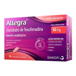 Allegra 60mg - Caixa com 10 Comprimidos Revestidos