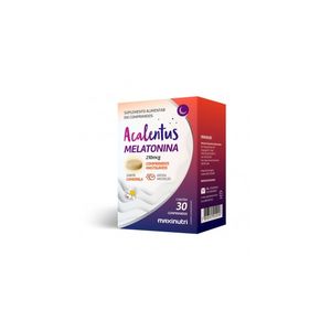 Acalentus Melatonina 210mcg 30 Comprimidos Mastigáveis