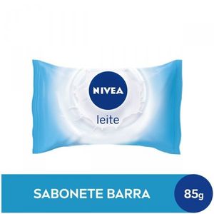 Sabonete Hidratante Nivea Leite, Barra, 1 Unidade com 90G