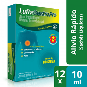 Luftagastropro 100 + 20mg/ml - 12 Suspensões Oral