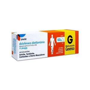 Diclofenaco Dietilamônio 11.6MG/G Gel dermatológico - Bisnaga com 60 g