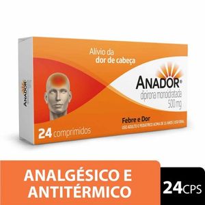 Anador 500MG Comprimido - Caixa com 24 Comprimidos