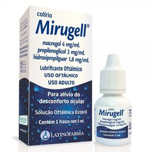 Mirugell 4 + 3 + 1,8mg/mL Solução oftálmica - Frasco com 5 mL