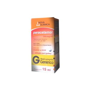 Paracetamol 200MG/ML Solução oral (gotas) - Frasco com 15 mL