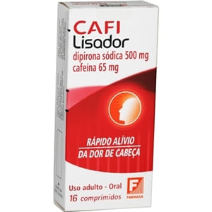 Cafilisador 65MG + 500MG Comprimido simples - Caixa com 16 Comprimidos