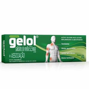 Gelol 44.4MG/G + 20MG/G + 52.5MG/G Pomada dermatológica   Bisnaga com 20 g