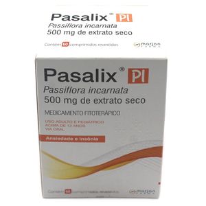 Pasalix PI 500MG Comprimido revestido - Caixa com 60 Comprimidos