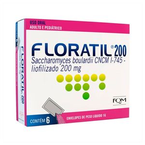 Floratil 200mg/g Pó oral - 6 Sachê com 1g