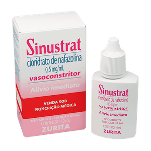 Sinustrat Vasoconstrictor 0.5MG/ML Solução nasal - Frasco com 10 mL