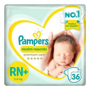 Fralda Pampers Premium Care Rn