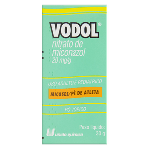 Vodol 20MG/G Pó tópico - Frasco com 30 g