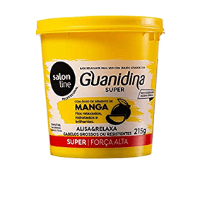 Kit de Relaxamento Guanidina Manga Salon Line Creme com 215g + ativador 54ml + shampoo 54ml