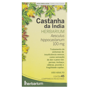 Castanha da India 100MG Comprimido revestido - Caixa com 45 Comprimidos