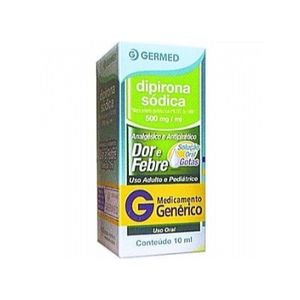 Dipirona Sódica 500MG/ML Solução oral (gotas) - Frasco com 10 mL