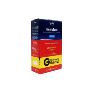 Ibuprofeno 400mg Cápsula Mole - Caixa com 8 Cápsulas