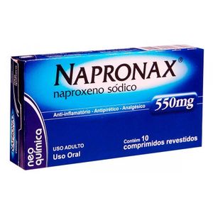 Napronax 550mg Comprimido Revestido - Caixa com 10 Comprimidos