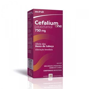 Cefalium ONE 750MG Comprimido revestido - Caixa com 20 Comprimidos