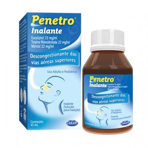 Penetro Inalante 33MG/ML + 22MG/ML + 22MG/ML + 5.5MG/ML Solução para inalação   Frasco com 45 mL