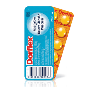 Dorflex 50mg + 300mg + 35mg Comprimido Simples - Caixa com 10 Comprimidos