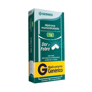 Dipirona 1g Comprimido - Caixa com 10 Comprimidos