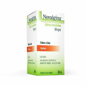 Novalgina 500mg/mL Solução Oral (Gotas) - Frasco com 20 mL