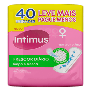 Protetor Diario Intimus Days com Perfume, sem abas, Leve 40 Pague 35