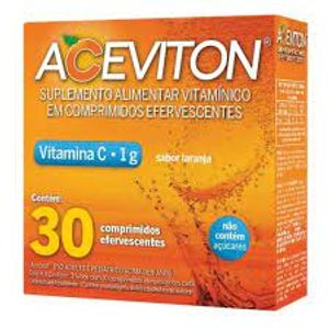 Aceviton 1g Sabor Laranja - 30 Comprimidos Efervescentes