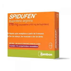 Spidufen 770MG Comprimido revestido - Caixa com 10 Comprimidos