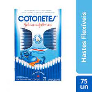 Hastes Flexiveis Cotonetes com 75 unidades