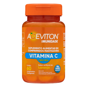 Vitamina C Aceviton 500mg - 60 Comprimidos mastigáveis