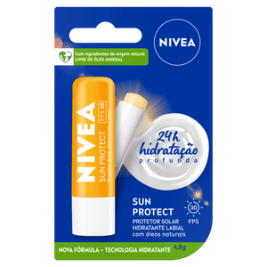 Protetor Labial FPS30 Nivea Sun Protect 4,8g