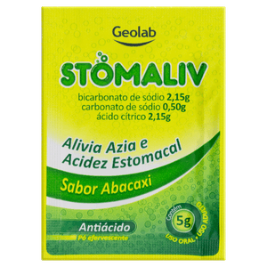 Stomaliv 2.15G + 2.15G + 0.5G Pó efervescente sabor Abacaxi - Envelopes com 5 g