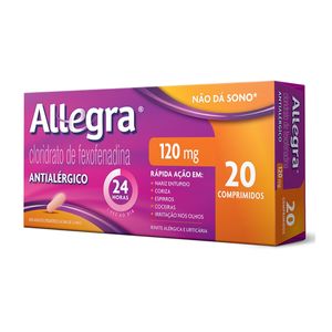 Allegra 120mg Comprimido Revestido - Caixa com 20 Comprimidos