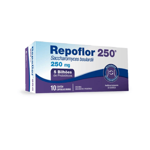 Repoflor 250mg Cápsula Dura - Frasco com 10 Cápsulas