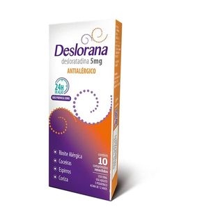 Deslorana 5MG Comprimido revestido - Caixa com 10 Comprimidos