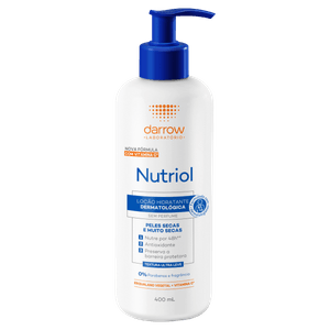 Loção Hidradante Corporal Nutriol sem Perfume Peles Secas e Muito Secas 400mL