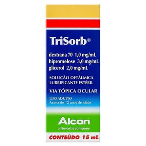 Trisorb 1MG/ML + 2MG/ML + 3MG/ML Solução oftálmica - Frasco com 15 mL